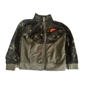 Nike Track Jacket Toddler Infant 24M Green Camo Full Zip Warm Up Sports